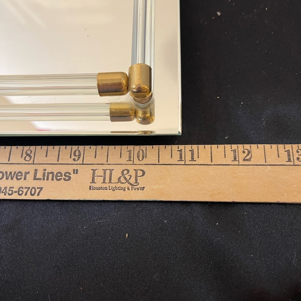 Elegant Gold and Silver Vanity Mirror - Picture 3 of 5